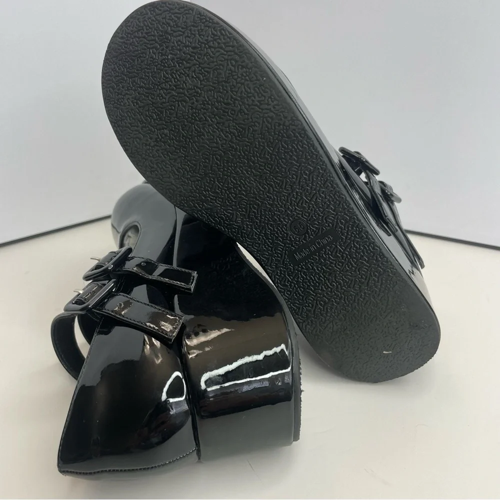 Black Platform Mary Jane Shoes - Picture 7 of 10